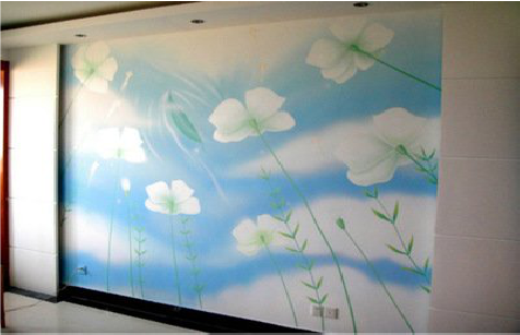 麻阳画墙绘怎么画好白云的蓬松感？