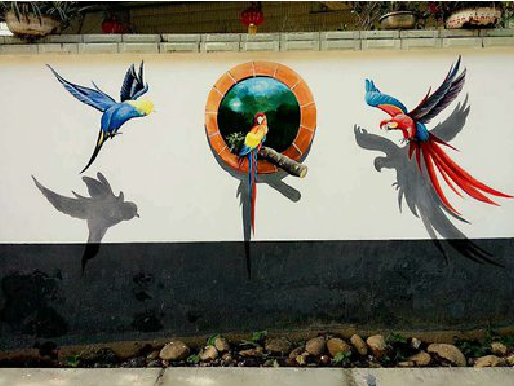 麻阳视觉错位-3D墙绘设计