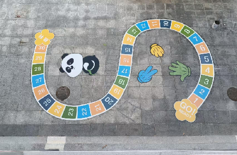 麻阳地面游戏彩绘