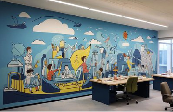 麻阳办公室墙绘的特点。