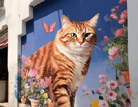 麻阳自己绘制有个性的手绘墙