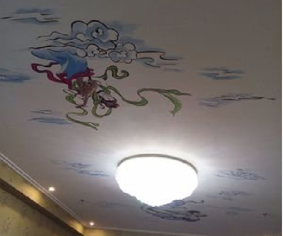 麻阳如何快速绘制天花板上的手绘墙？